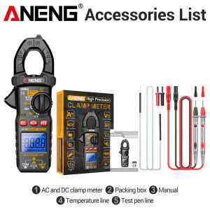 ANENG | Máy Đo Kìm Điện Kỹ Thuật Số Chuyên Nghiệp ANENG CM86 600A AC/DC Đo Điện Áp Và Dòng Điện Tích Hợp Chức Năng Phát Hiện Điện Áp Không Tiếp Xúc (NCV) Và Kiểm Tra Điốt Dành Cho Thợ Điện.