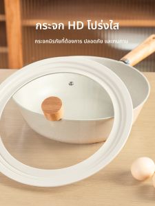 ฝาปิดหม้อแบบแก้วทนอุณหภูมิสูงฝาปิดซิลิโคนหม้อนึ่งกระทะหม้อซุป24ซม. 28ซม. 28ซม. 3ใน1