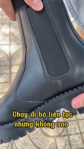 Giày chelsea da lì INICHI G1113 đế chunky tăng chiều cao