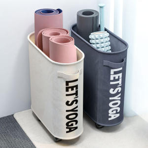 เสื่อพับได้สำหรับลูกกลิ้งโฟมรถมีช่องว่างขนาดใหญ่สำหรับใช้ในครัวเรือนที่เก็บเสื่อโยคะอุปกรณ์ฟิตเนสกีฬา