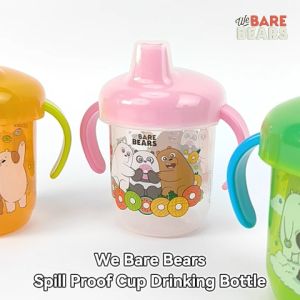 We Bare Bears 250ml Botol Air Budak / Anti-Spill Baby Drinking Sippy Cup Children Learning Cup BPA Free 30400 WBB