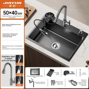 JIAYUN | 304 Stainless Steel Kitchen Sink Single Bowl