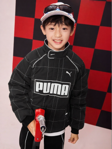 PUMA | Fashion Trendy Racer Zipper Boys Winter Down Jacket