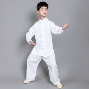 Kids New Arrival Spring/Summer Martial Arts Wear Suit Exercise Clothing Pure Cotton Boys Tai Ji Suit Performance Costume Girl Kung Fu Costume