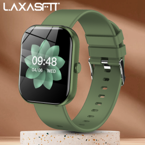 LAXASFIT New Smartwatch 1.96 inch Bluetooth Talk IP68 Waterproof Fitness Tracker 100+ Sports Mode Heart Rate Sleep Monitor Watch