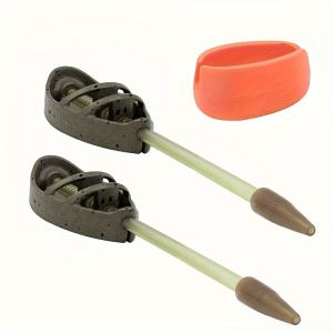 Carp Fishing Method Feeder Fishing Bait Cage with mould Quick Changed Zinc Alloy Bait Cage Suitable for Long Casting Carp Fis