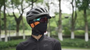 West Biking | WEST BIKING Summer Ice Silk Cycling Mask UV400 Sunscreen Cap with Brim Quick Dry Outdoor Sports Running Fishing Cool Headgear