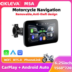 Ekleva 6.25 Inch Không Dây Carplay Moto Android xe máy tự động Navigation Di Động xe mô tô kỹ thuật số Bảng Điều Khiển Màn hình hiển thị