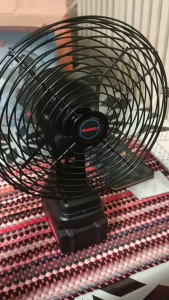 Detachable single battery 2 speeds portable stainless steel rechargeable removable fan lithium battery electric fan for outdoor camping fishing power outage emergency outdoor maintenance