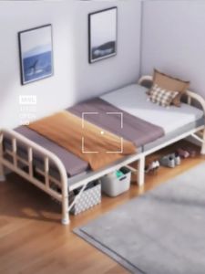 Foldable Bed with Frame Single Double Bed/Bed Frame with Topper/Ready To Use/Simple Portable/Fireheart Warrior