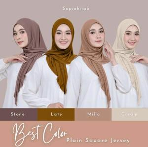 Hijab Segitiga Instan Jersey Hight Quality Premium | Kerudung Instan Segitiga Jersey Model Terbaru