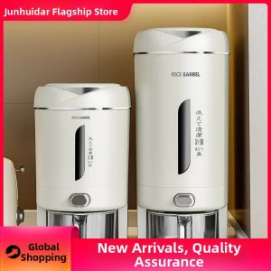JUNHUIDA | Moisture and Pest Proof Press-to-Dispense Rice Storage Container 10kg