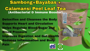 SAMBONG+BAYABAS+CALAMANSI PEEL TEA 100% ALL NATURAL/NO PRESERVATIVES
