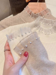 Elegant Stylish Spring New Design Niche Half-high Collar Knitwear