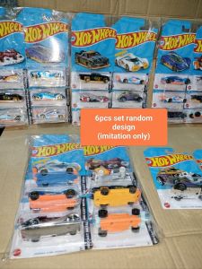 6 PCs set random design class A diecast hot wheels car metal