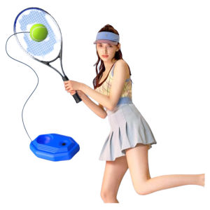 Adult Tennis Ball Rebound Trainer with Line Fixed High Elasticity Single Player Practice Equipment Entertainment Fitness Gear