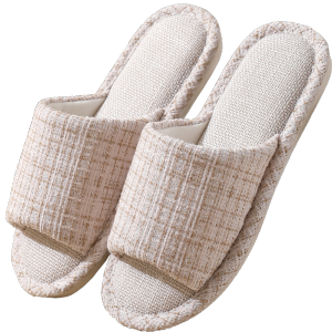 Dép Đi Trong Nhà Mùa Hè Thời Trang Cho Cặp Đôi Vải Lanh Cotton Đế Dày Đế Bằng Dép Đi Trong Nhà Thoáng Khí Thoải Mái