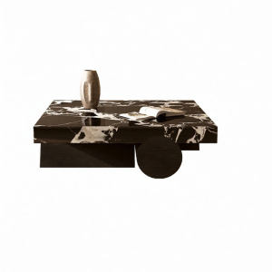 Natural Luxury Black Italian Simple Marble Coffee Table
