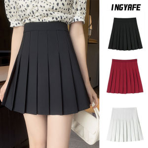 Long Suit Skirt Womens Pleated Skirt A- line Summer 2024 New Arrival Plus Size Plus Size Ladies High Waist Slim Looking JK Skirt