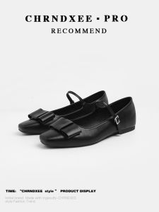 Chic Butterfly Knot Flat Bottom Mary Jane Shoes Soft Sole Commuter Womens Shoes Elegant Ultrafine Fiber Casual Fashion Sandals