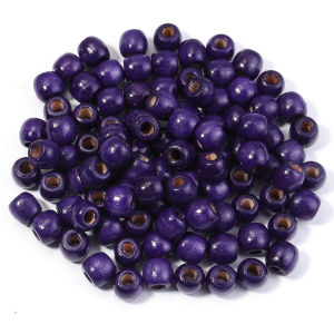 50-100 Hạt Gỗ Maple Nhiều Màu Hình Trụ Có Lỗ Lớn Để Làm Đồ Trang Sức Tự Chế Hạt Làm Vòng Tay Vòng Cổ