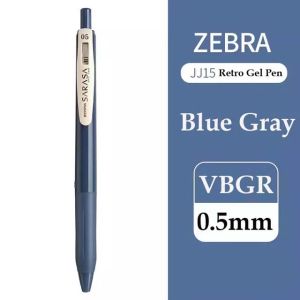 ZEBRA Retro Color Gel Pen JJ15 SARASA Push Color 0.5mm Pens for Writing 10 Color Kawaii School Supplies Japanese Stationery