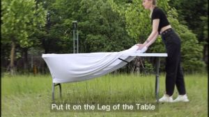 NUVOX Spandex Tablecloths for 4FT 6FT Home Rectangular Table Fitted Stretch Table Cover Polyester Table Cover Lash Bed Cover Table Toppers Massage Table Cover