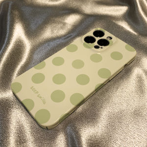 Tea Green Polka Dot Phone Case for iPhone 17 pro Max Full Cover Anti Collision Couple Style Protective Shell Environmentally Friendly
