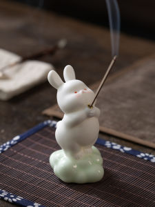 Đồ Trang Trí Nhà Bằng Gốm Xanh Dễ Thương Hình Thỏ Mây Hương Liệu Bằng Gốm Thủ Công Trang Trí Nhà Trang Trí Bàn Trà