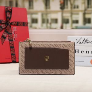 CH Womens Wallet Multi-Use Compact Fashion Money Clip Multiple Colors Elegant Convenient Boxes Simple Color Womens Card Bag