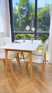 WakayaHome | Nordic Dining Table Study Wood Table Computer Desk Office Table Laptop Table Home Desk Small Table