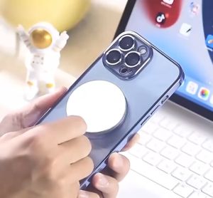 Berkualiti Tinggi Penyaduran Telefon Magnetik Sarung untuk Iphone 14 / 13 / 12 / 11 dengan Pelindung Lens Kes Silikon sarung