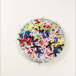 50/100pcs Mini Polyester Satin Flowers Bows Ties Scrapbooking Embellishment Hair Accessories Clips Pets Hair Bow Crafts