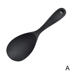 Hanging Silicone Rice Spoon Kitchen Ladle Non-stick Saucepan Electric Rice Cooker Cooking Scoop with Holes Household Items