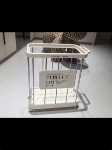 JIVARA ตะกร้าเก็บเสื่อโยคะ ตะกร้าซักผ้าในบ้าน มีล้อเคลื่อนย้ายได้ ตะกร้า อเนกประสงค์ ตะกร้าเก็บอุปกรณ์กีฬา รถเข็นเก็บของเล่น ตะกร้าซักผ้า ลังเก็บของ