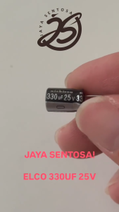 10 BUAH ELCO 330UF 25V KAPASITOR CAPACITOR ELCO KAPASITOR ELKO KAPASITOR 330 UF 25 V ups