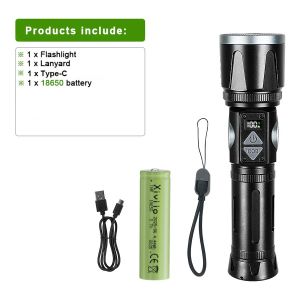 2026 New High Power LED Flashlight 998000000LM Rechargeable Camping Torch With Magnet Emergency Spotlights Outdoor Lights