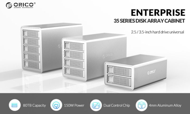 ORICO 35 Series doanh nghiệp 5 BAY 3.5 ''Trạm Sạc HDD USB3.0 sang SATA ...