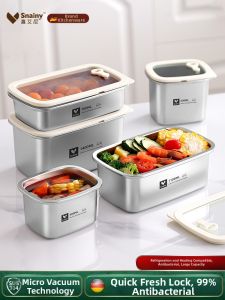 Snainy | Food-Grade 304 Stainless Steel Sealed Food Box