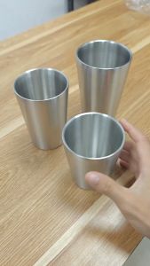 Ly inox 2 lớp 300/350/450ml GORILLA CHEF ly uống nước chất liệu thép không gỉ không giữ nhiệt