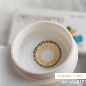 คอนแทคเลนส์ Glamour Honey (Neo Cosmo)กลาเมอร์ฮันนี่ สีน้ําผึ้ง สวยหวานนิยมใส่แต่งงาน พรีเวดดิ้ง