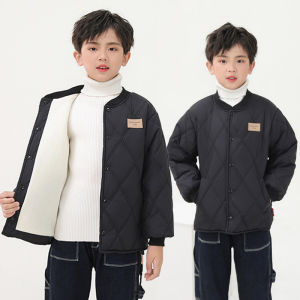 Teen Boys Girls Down Coats Children Winter Thick Warm Cotton Jackets Autumn Kids Casual Padded Outerwear Children Fleece Clothes