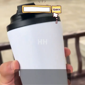 Ready Stock 350ml Thermal Insulation Stainless Steel PP Plastic Leakproof Iced Hot Coffee Bottle Anti Slip Non Slip Cold Heat Resistance Small Water Drinking Bottle Tumbler Viral Portable Travel Gym School Office Car Botol Air Kecil Sukan Minum Cawan Kopi