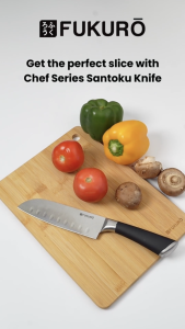 Fukuro Chef Series Santoku Knife 7" Stainless Steel Knife Kitchen Utensils