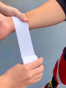 Athletic Tape Sports Rigid Tape Wrist Ankle Wrap Easy Tear Medical White Tape No Sticky Residue