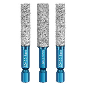 SONGQI | Hex Handle Dry Drilling Diamond Drill Bit Tile Glass Polishing Drilling Edge Repair Tool