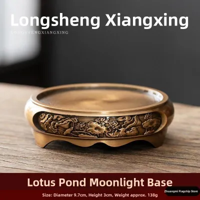 Pure Copper Incense Burner Chinese Style Home Indoor Sandalwood Incense Aerial Moxa Column Burning Incense Aromatherapy Lantern Mosquito Coil Box