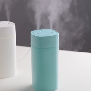 Ultrasonic Humidifier Air Freshener Purifier Diffuser USB Portable with Double Nozzle Ambient LED Night Light