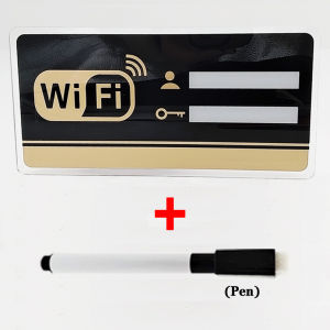 WiFi password prompt PMMA sign self-adhesive wireless network sign on the living room and office wall