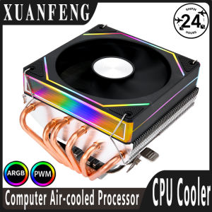 XUANFENG CPU Processor Horizontal 6 Heat Pipe Cooler 120mm ARGB Fan Compatible install LGA2011-3 115x 2066 1200 1700 AMD x79 x99